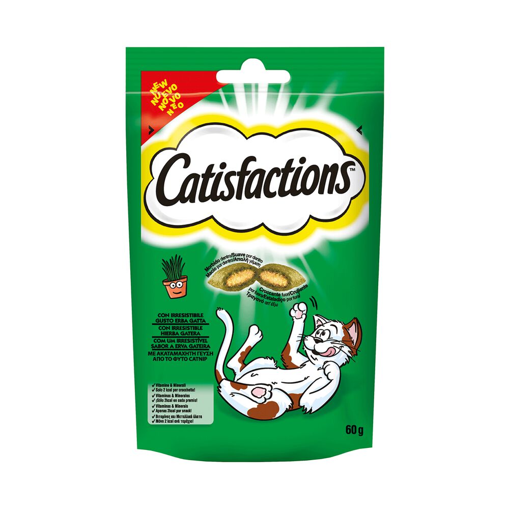 3x Catisfactions con Erba Gatta 60gr 3x Catisfactions con Erba Gatta 60gr